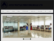 Tablet Screenshot of apextextileprinting.com